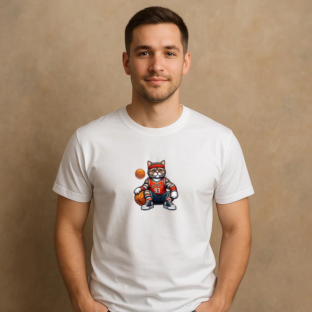 Cat Adorable Abstract T-Shirt