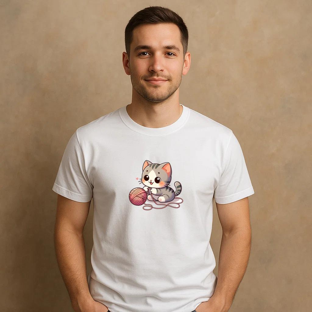 Cat Cheerful Vintage T-Shirt