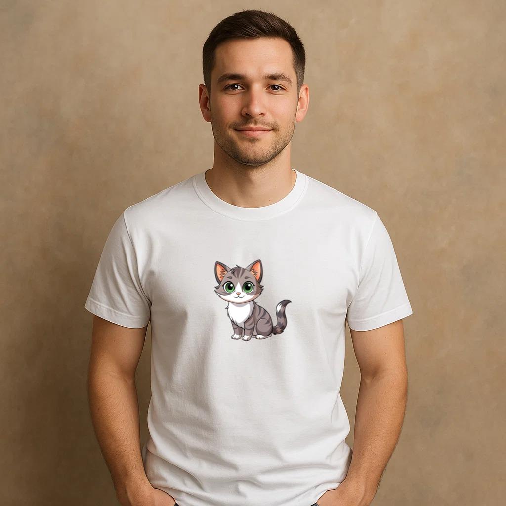 Cat Content Artistic T-Shirt