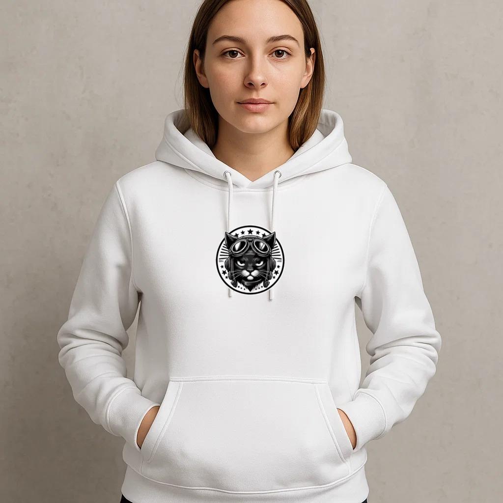 Cat Cute Stylized Hoodie