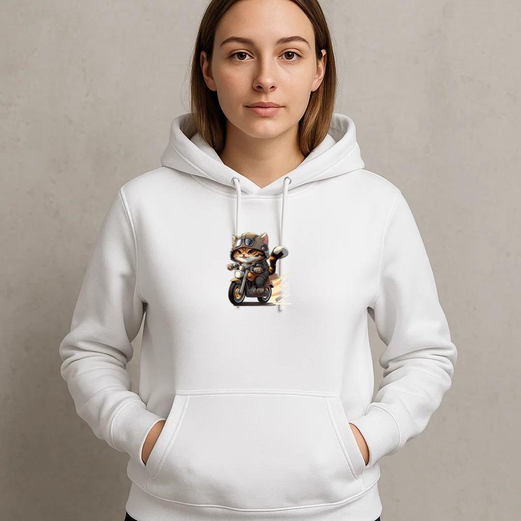 Cat Elegant Playful Hoodie
