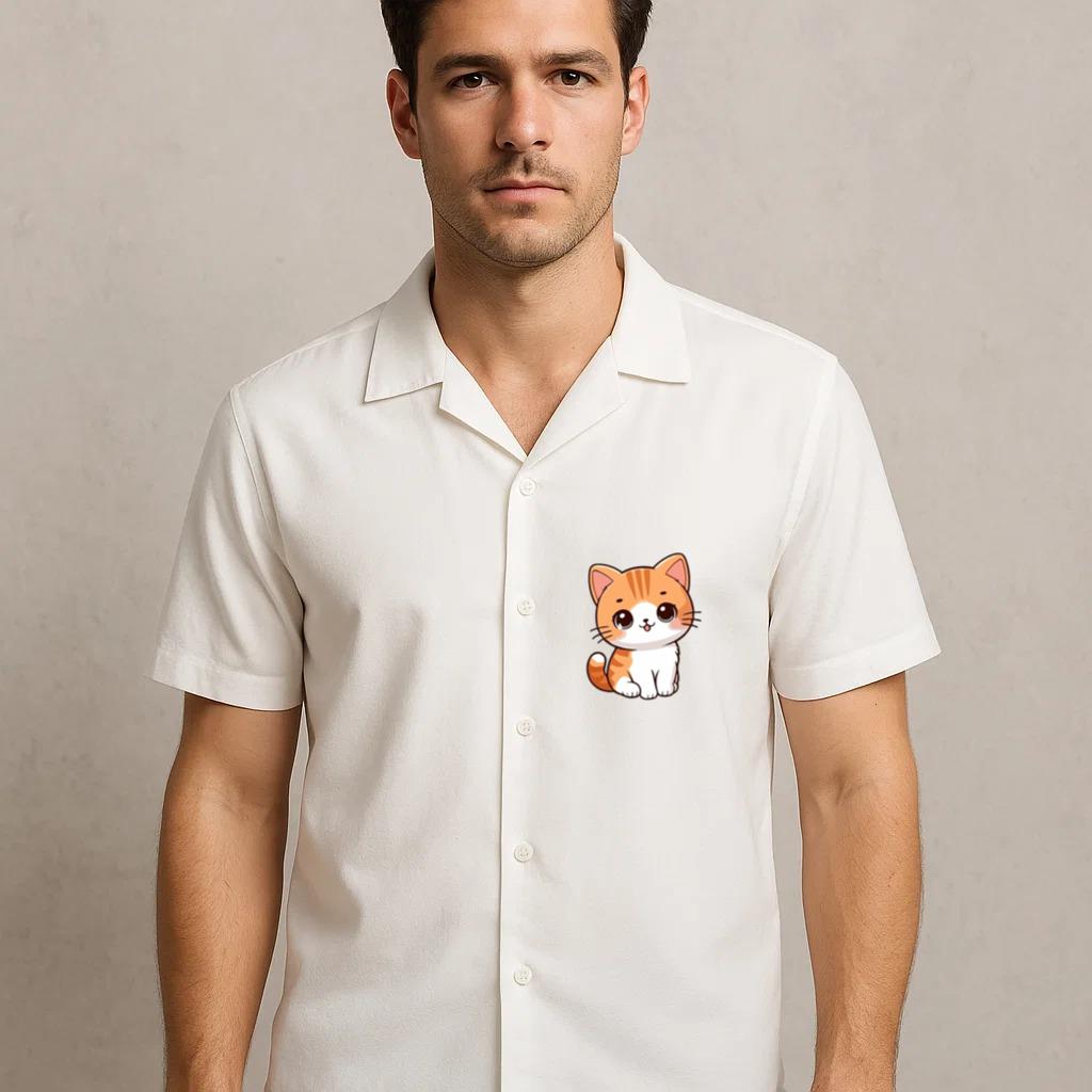 Cat Relaxed Realistic Hawaiian Shirt