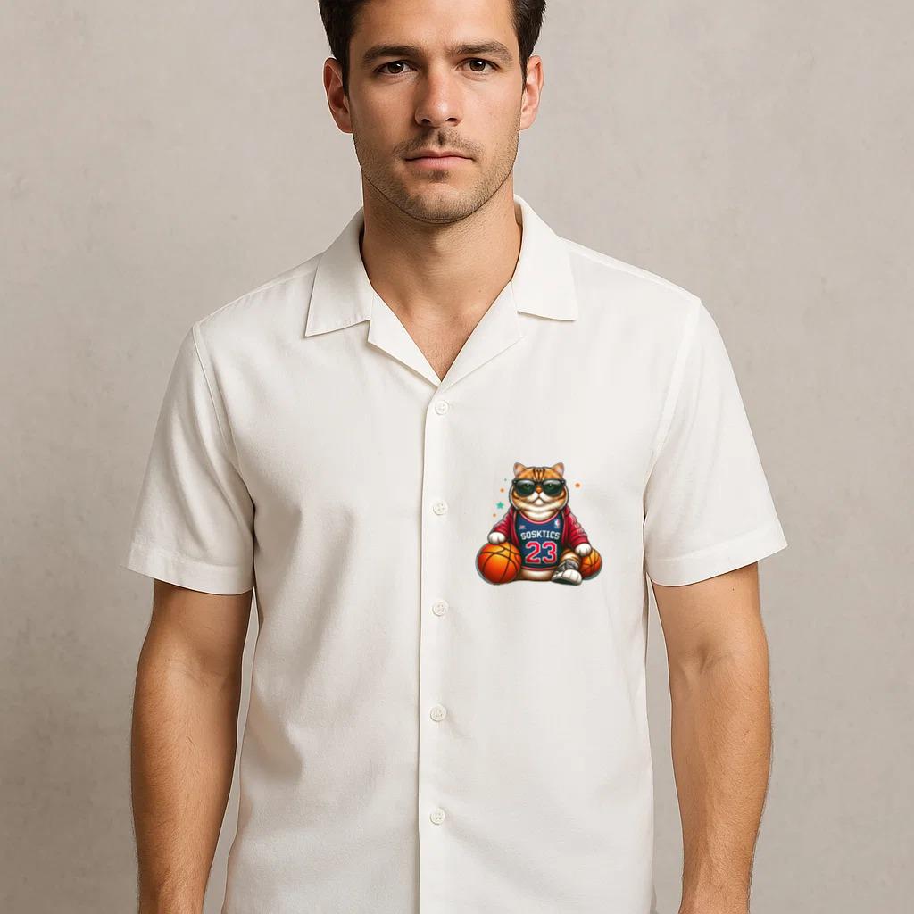 Cat Snuggly Line Hawaiian Shirt