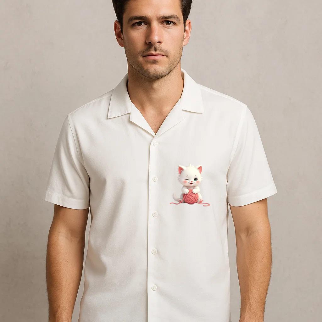 Cat Sweet Cartoon Hawaiian Shirt