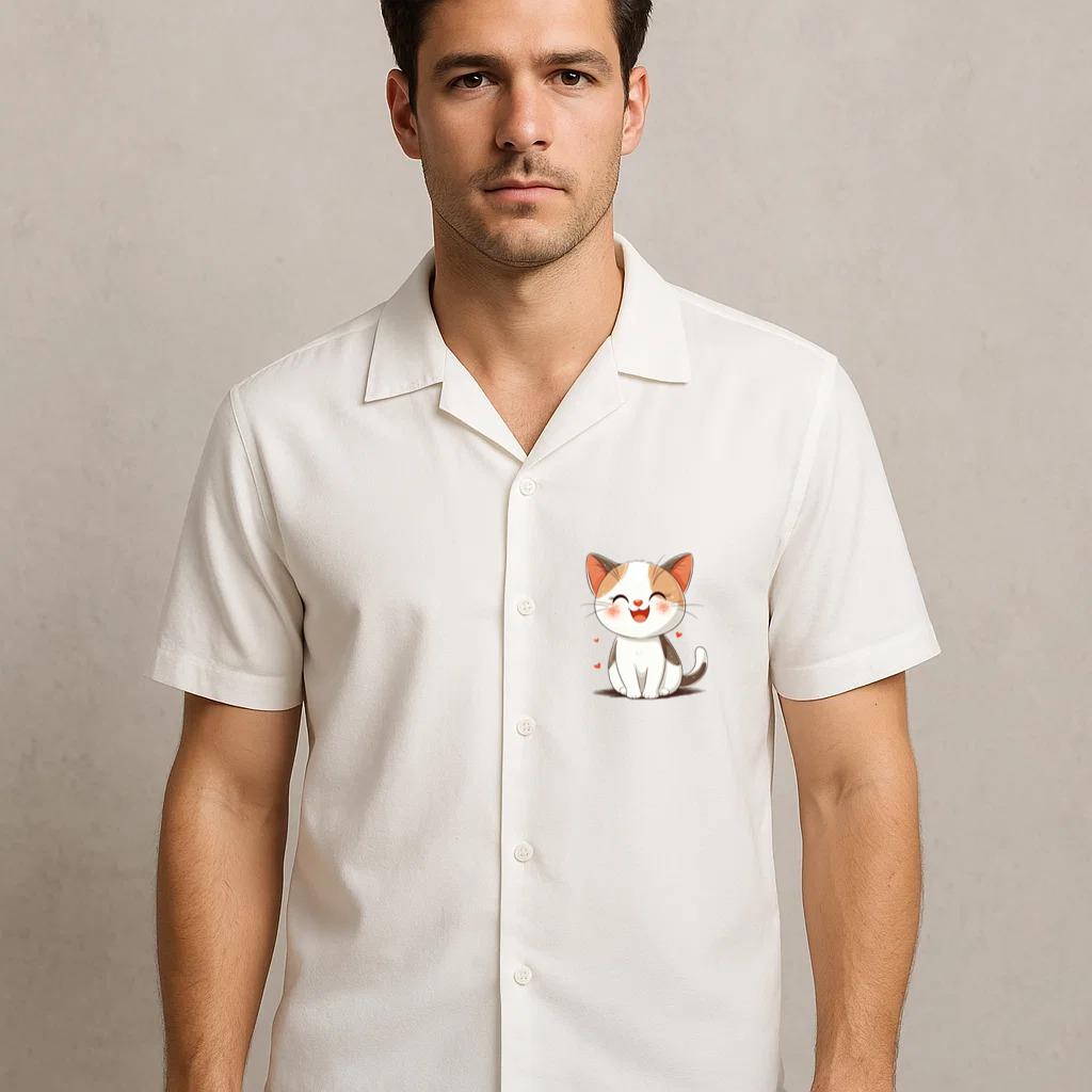 Cat Tender Cartoon Hawaiian Shirt